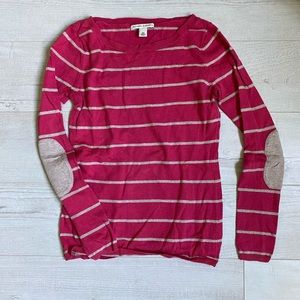 Banana long sleeve with elbow patches
